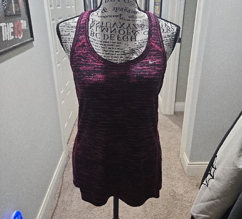 Nike Hot Pink Fitted Tank Top